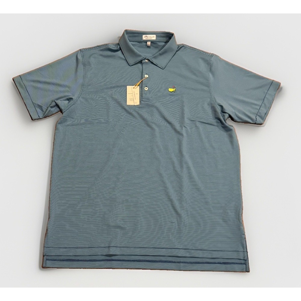 Masters Peter Millar Summer Comfort Polo Shirt  XL Striped ANGC Augusta New Tags